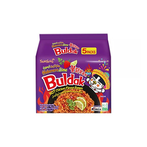 SAMYANG Habanero Lime Buldak (Multi) 하바네로라임불닭볶음면 멀티 135g*5